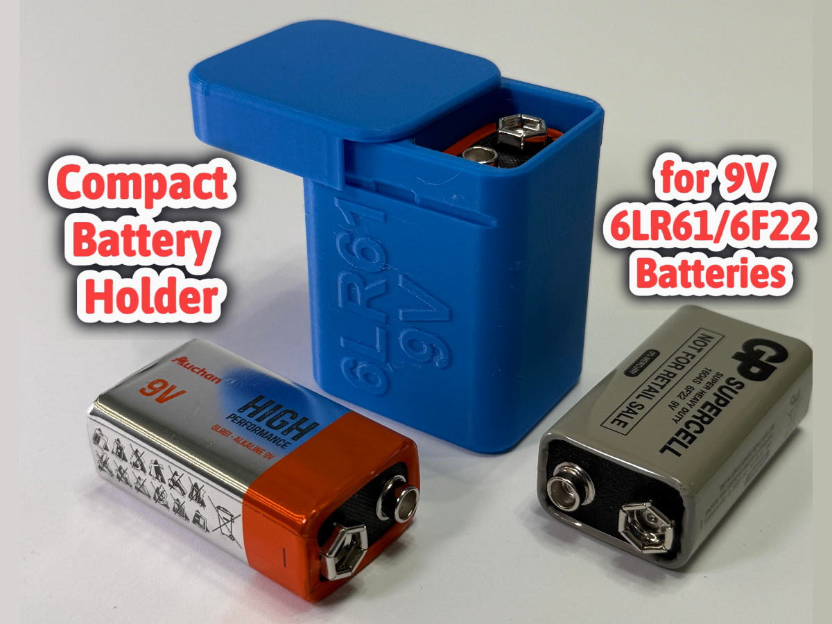 9V Battery Holder 6F22 / 6LR61 Battery Storage Box