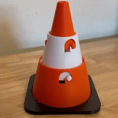 Collapsing Traffic Cone
