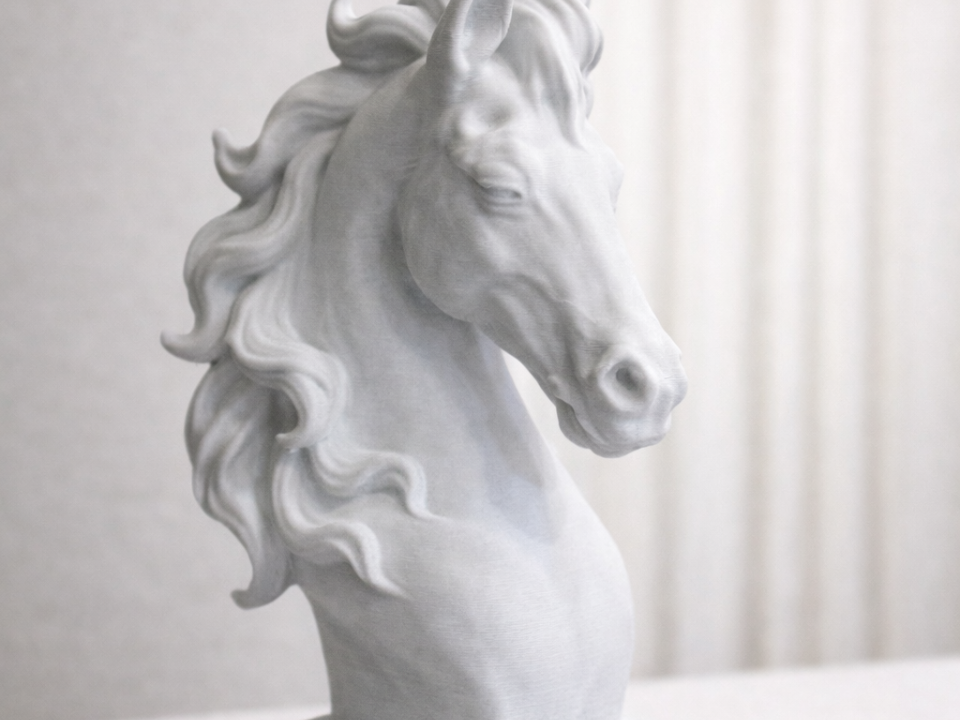 Cavallo – Scultura artistica monocolore 3D
