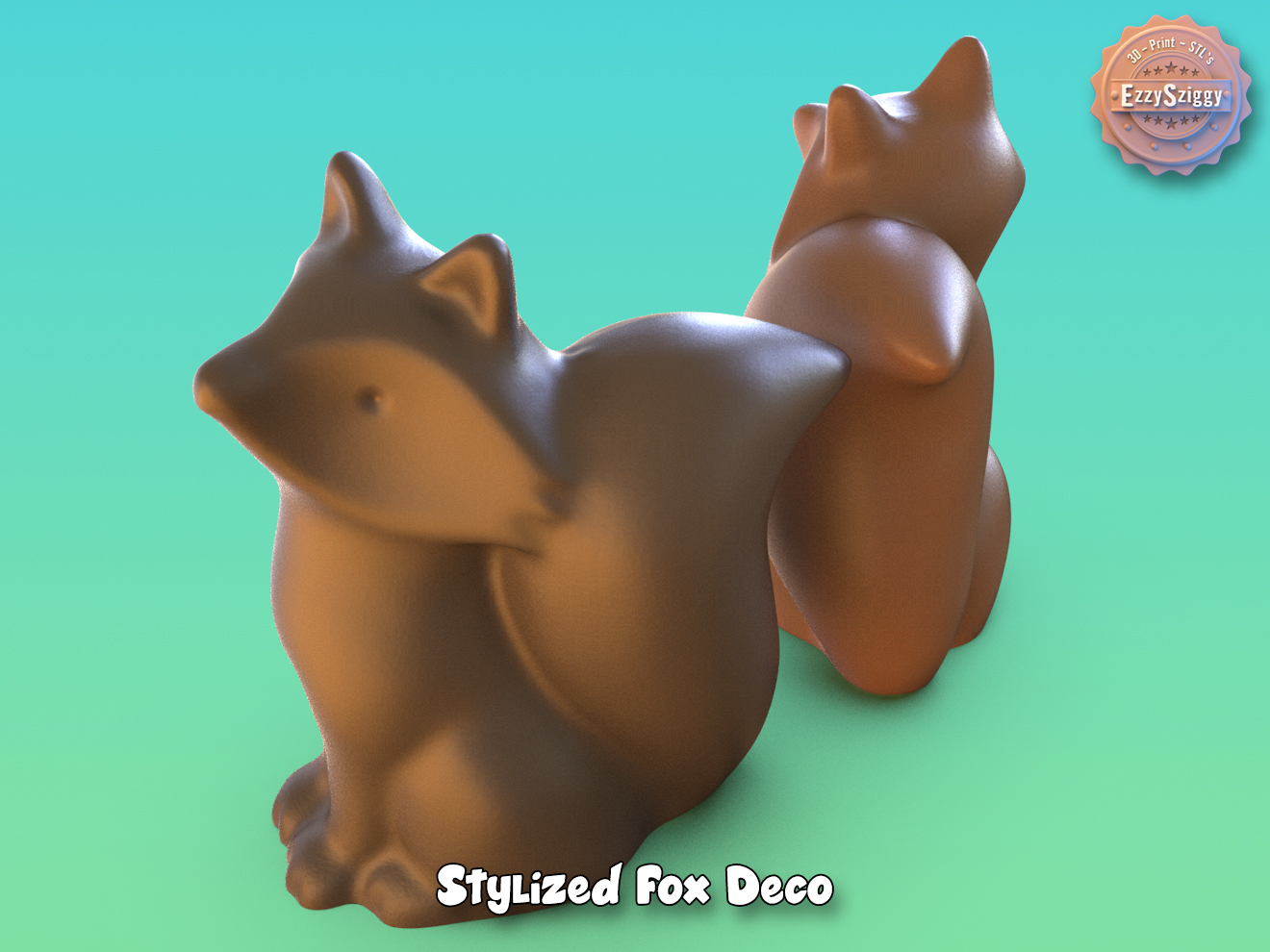 Stylized Fox Deco