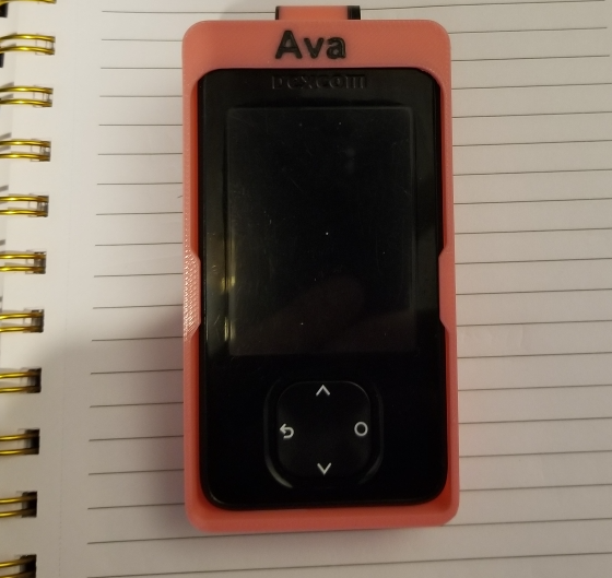 Dexcom G7 receiver case with belt clip
