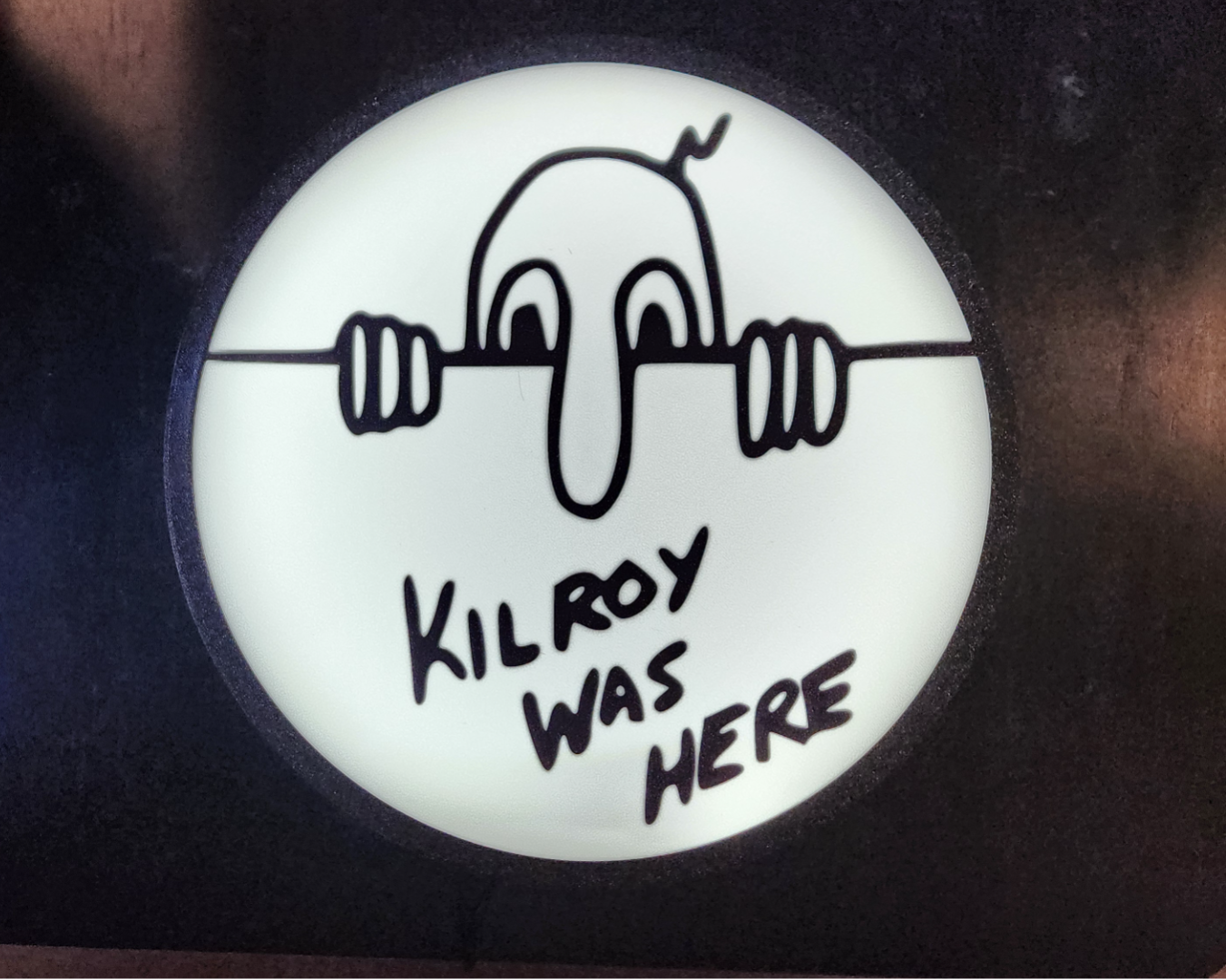 Kilroy Was Here - LED Light Box - Iconic Version