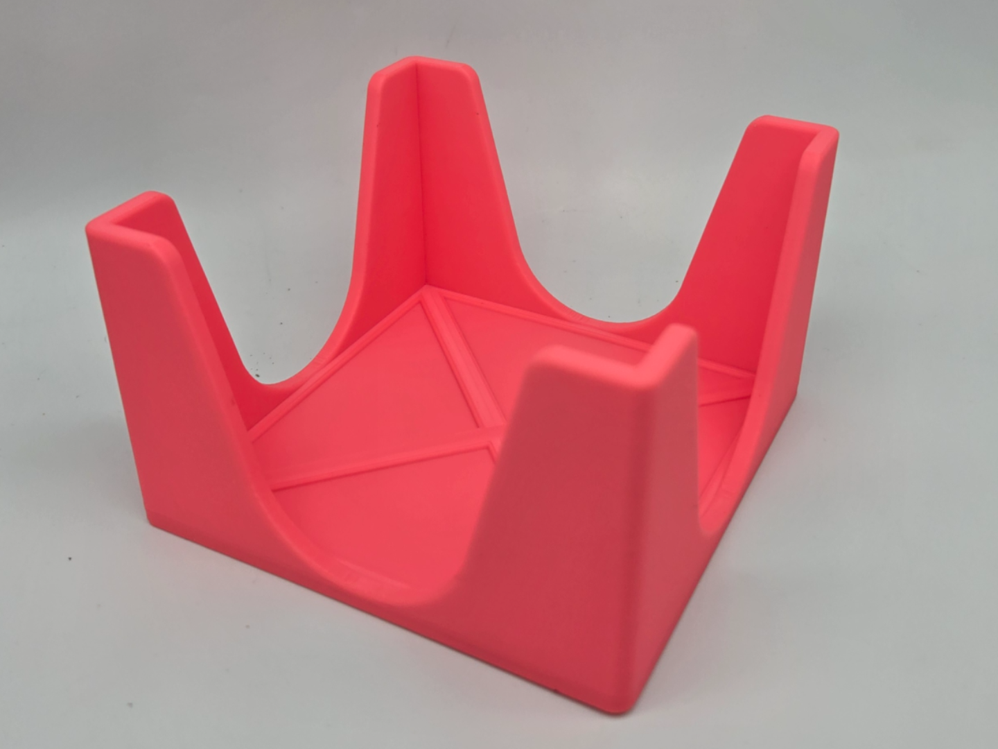 4x4 Coaster Holder Open Side Fits 8 Slate - 6 Wood