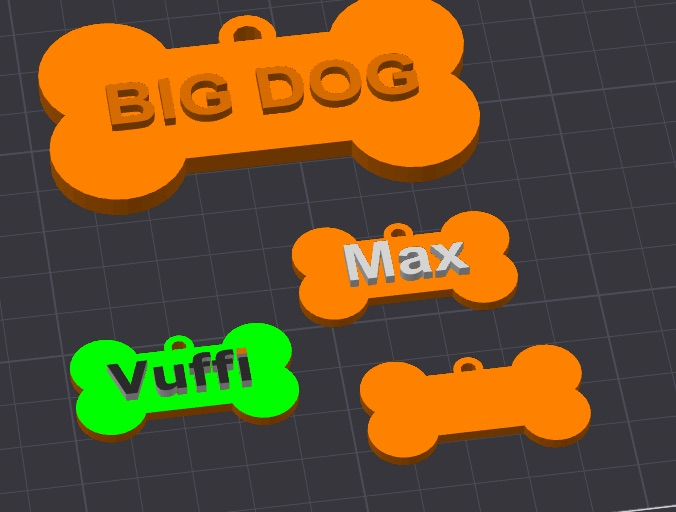 Dog name tag - create your own