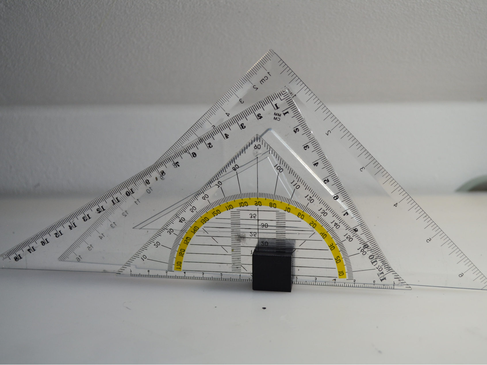 setsquare ruler protractor holder