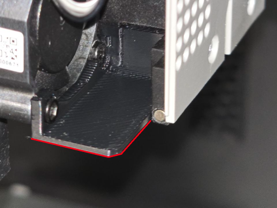Toolhead nozzle cooler heat block for P1P/P1S