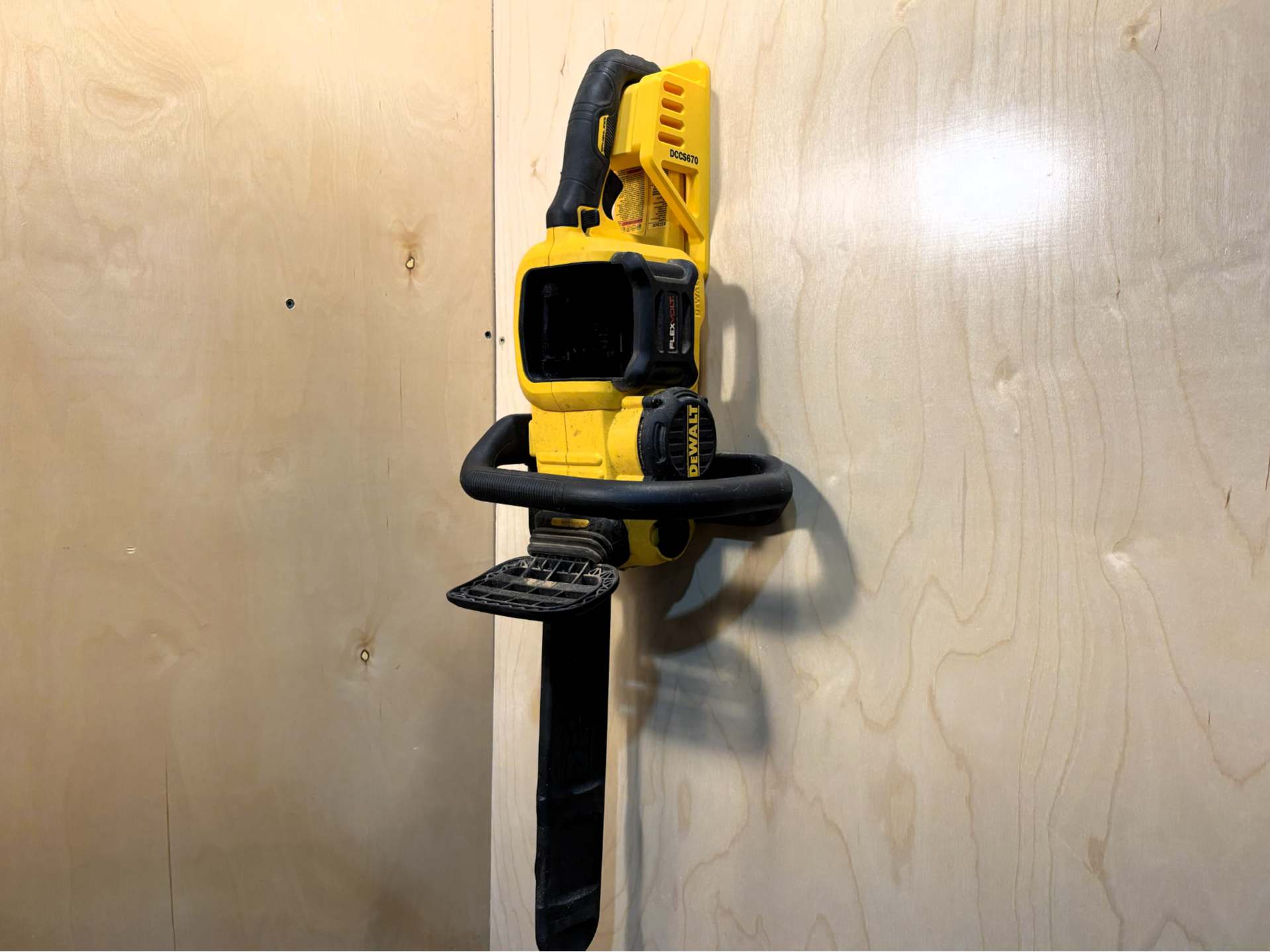 DeWalt Flexvolt DCCS670 Wall Mount Chainsaw Hanger
