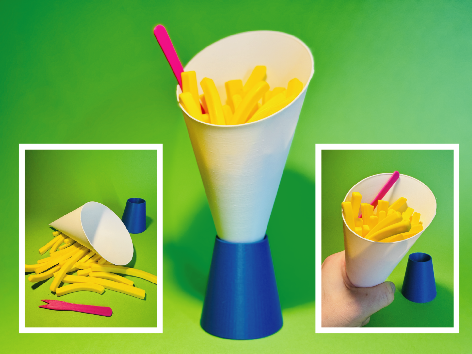 a BAG of FRENCH FRIES - Pommestüte