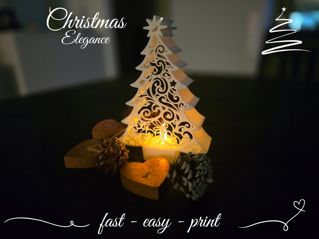 Christmas Tree Tealight " Elegance "