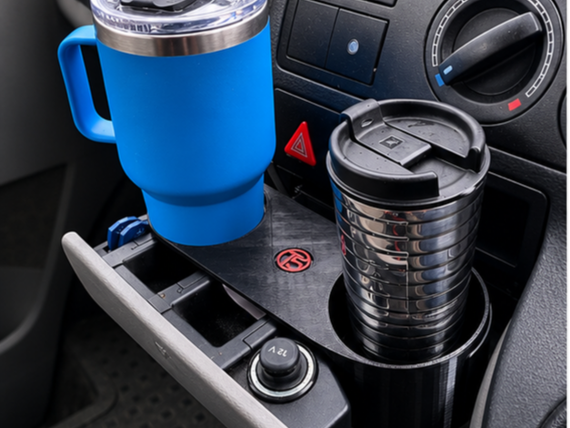 VW T5 Cupholder. Fits any cup up to 77mm