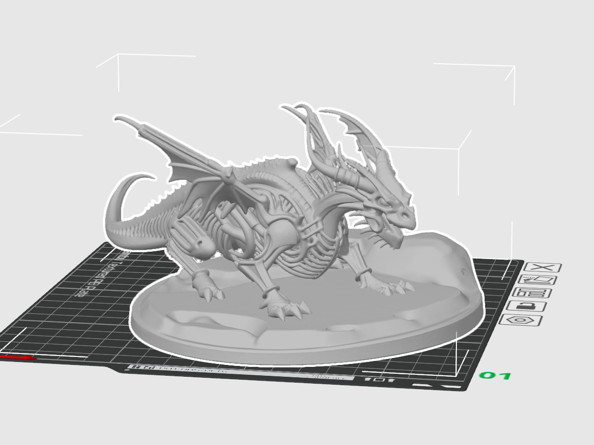 Skelett Dragon - V2 OUT NOW with PEDESTAL