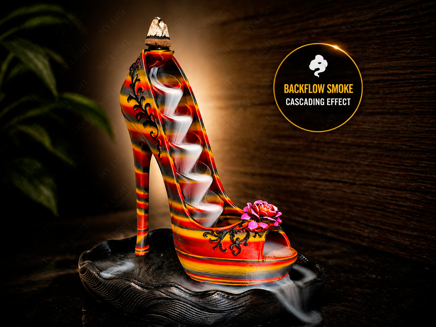 High Heel Backflow Incense Burner