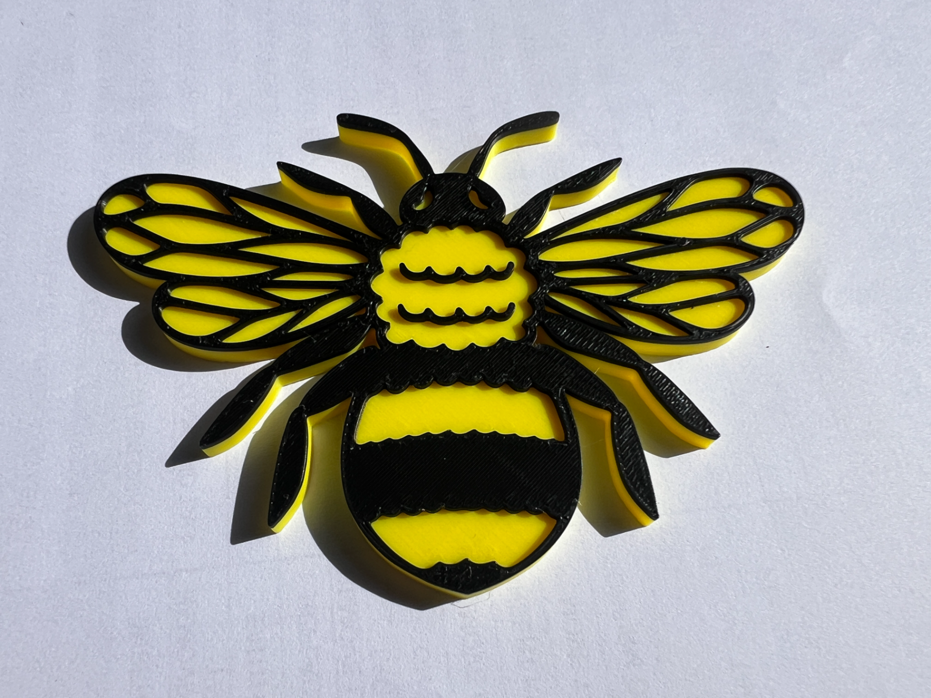 Bee story prop with tactile edges
