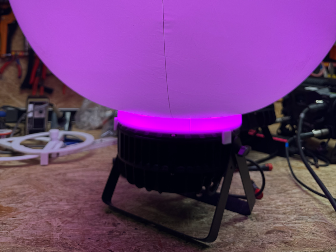 Inflatable Ball mount for RGB Lamp