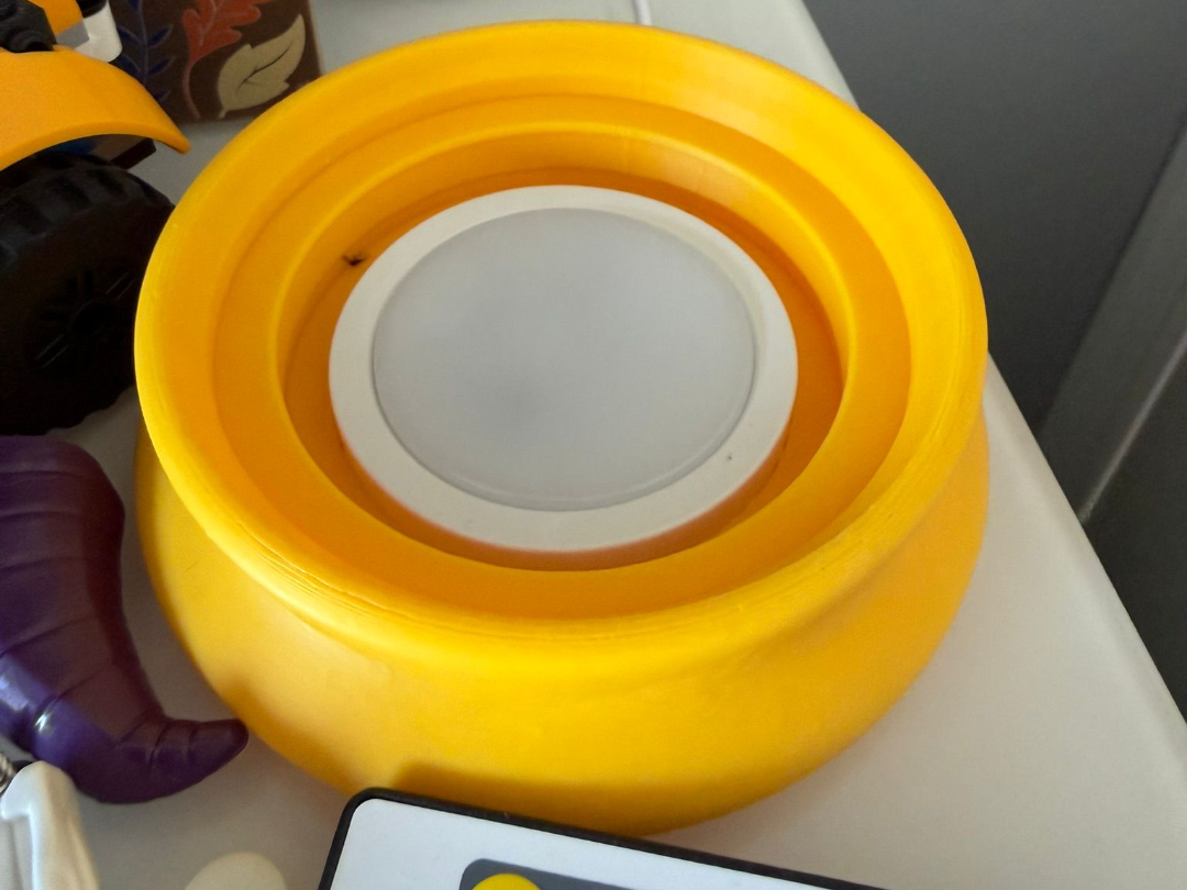 60mm LED Puck Wired Lithophane Lamp Holder