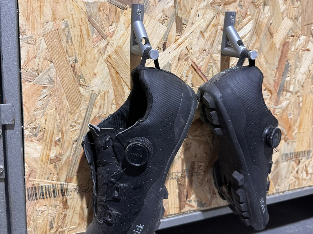 Cycling Shoe Hanger for OSB Board
