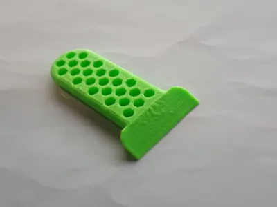 3d printer - bed scrapper (Honeycomb pattern)