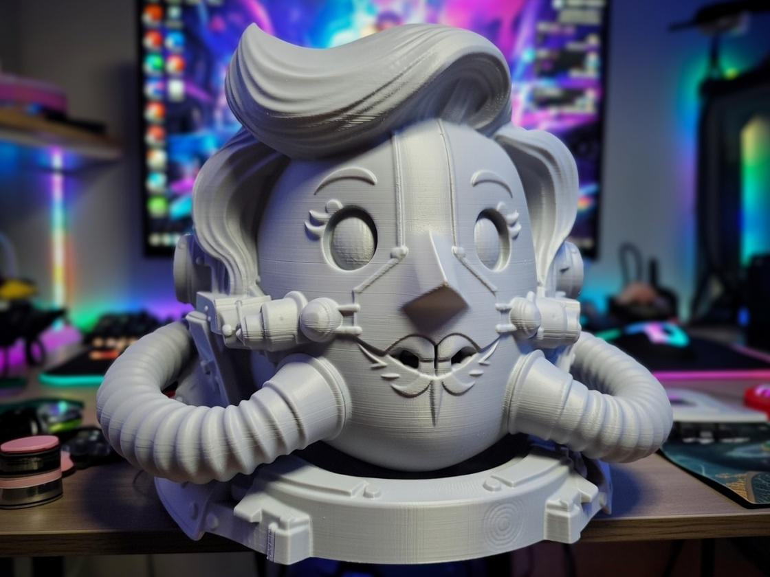 Fallout 76 – Vault Girl Power Armor Helmet Bust