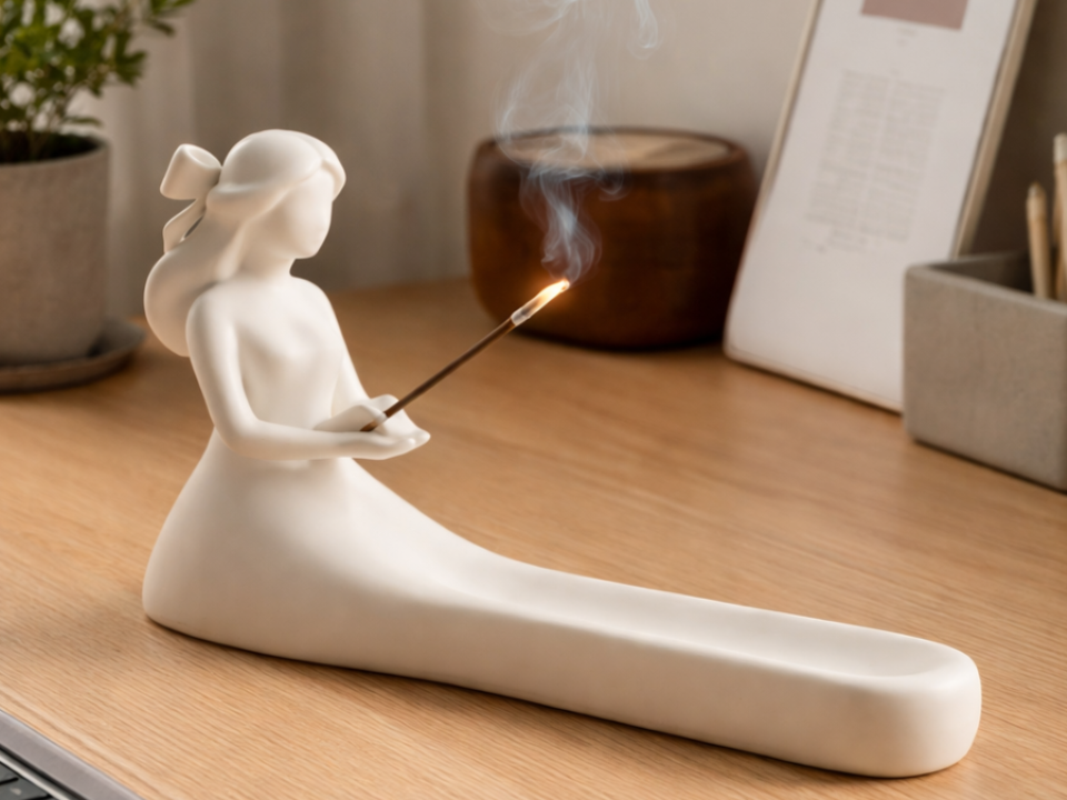 Minimalist Coquette Female Figure Incense Holder