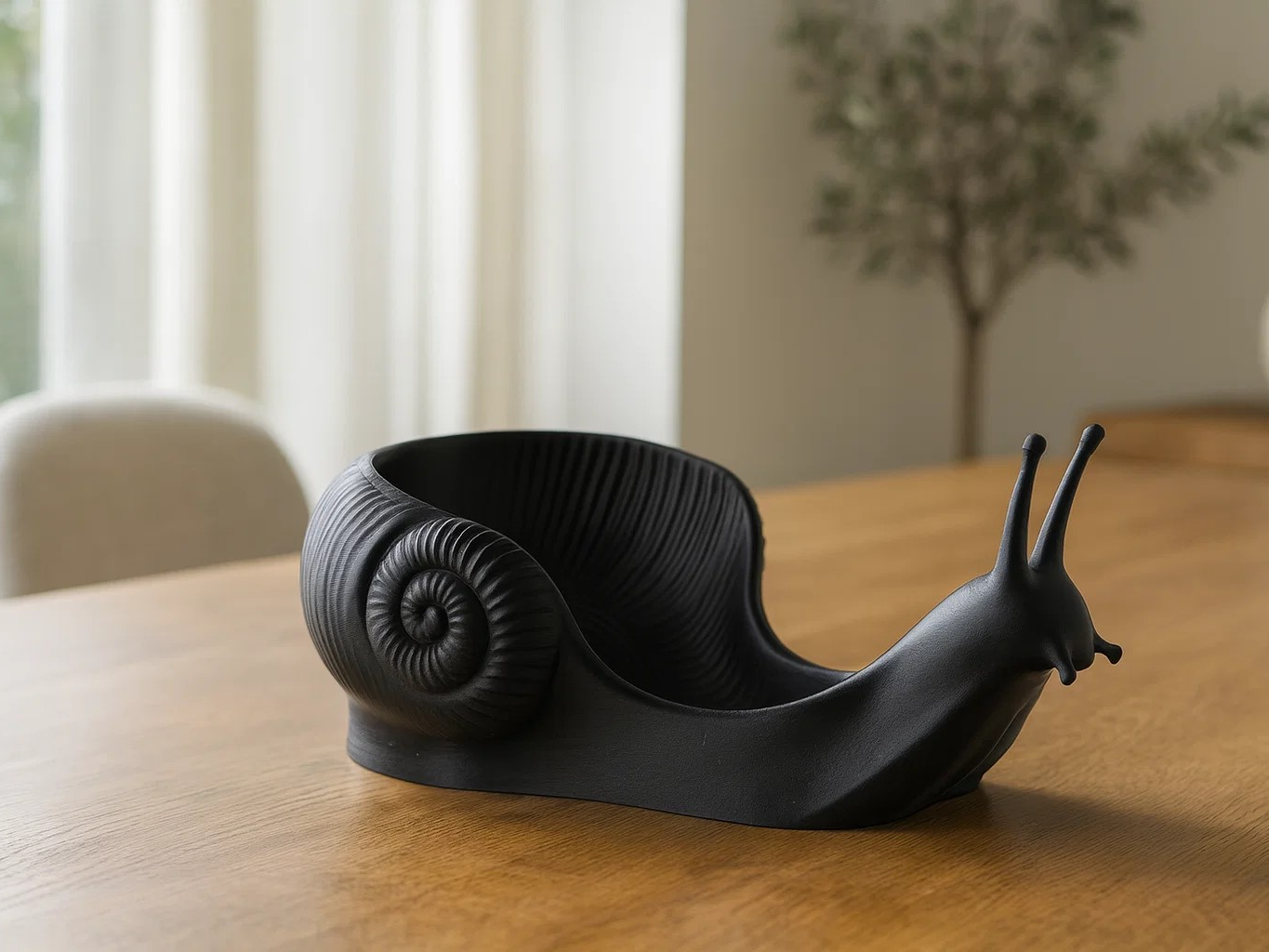 Snail Bowl - Unique Sculptural Decor Piece