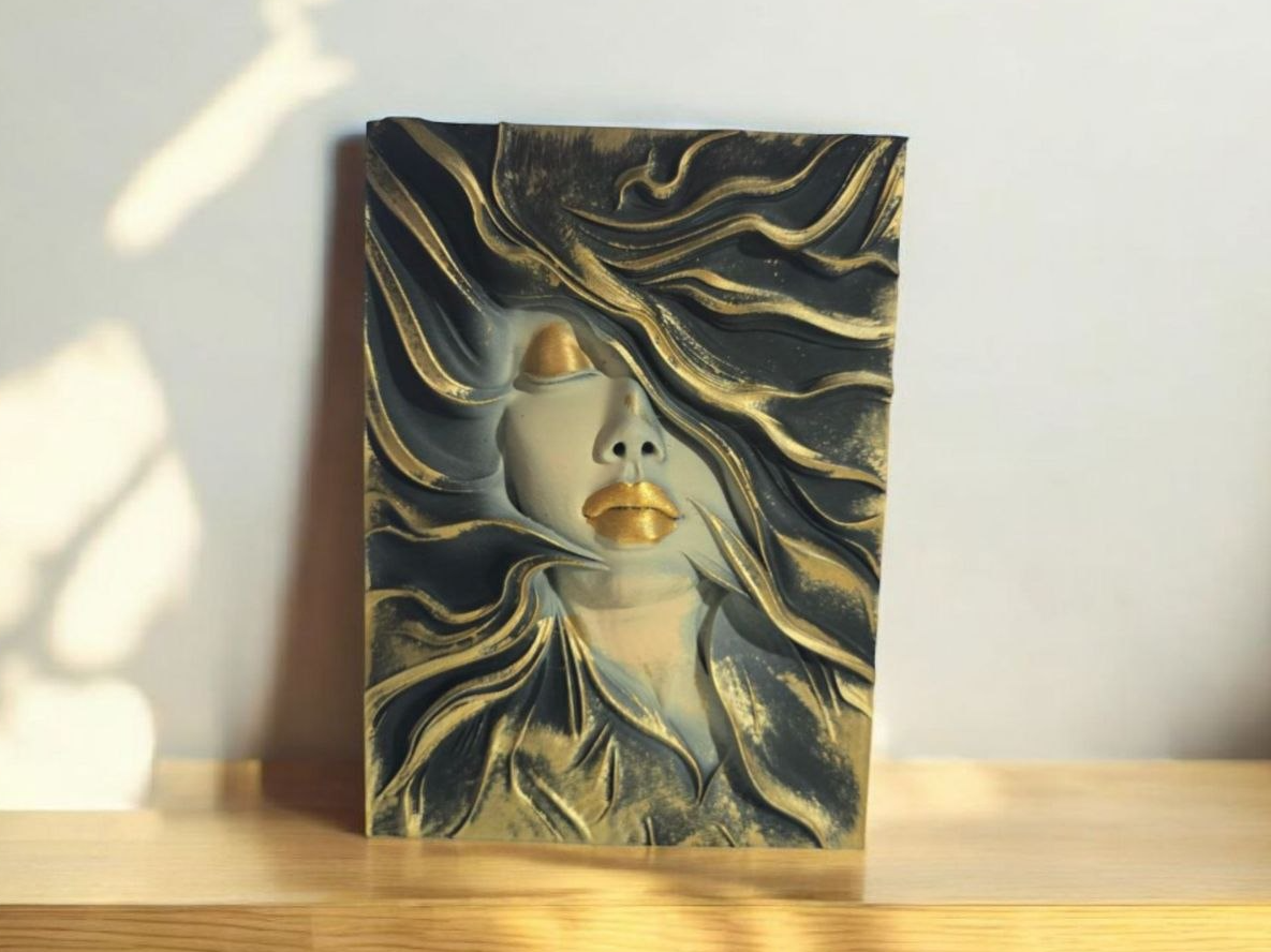 Modern Woman Relief Wall Art
