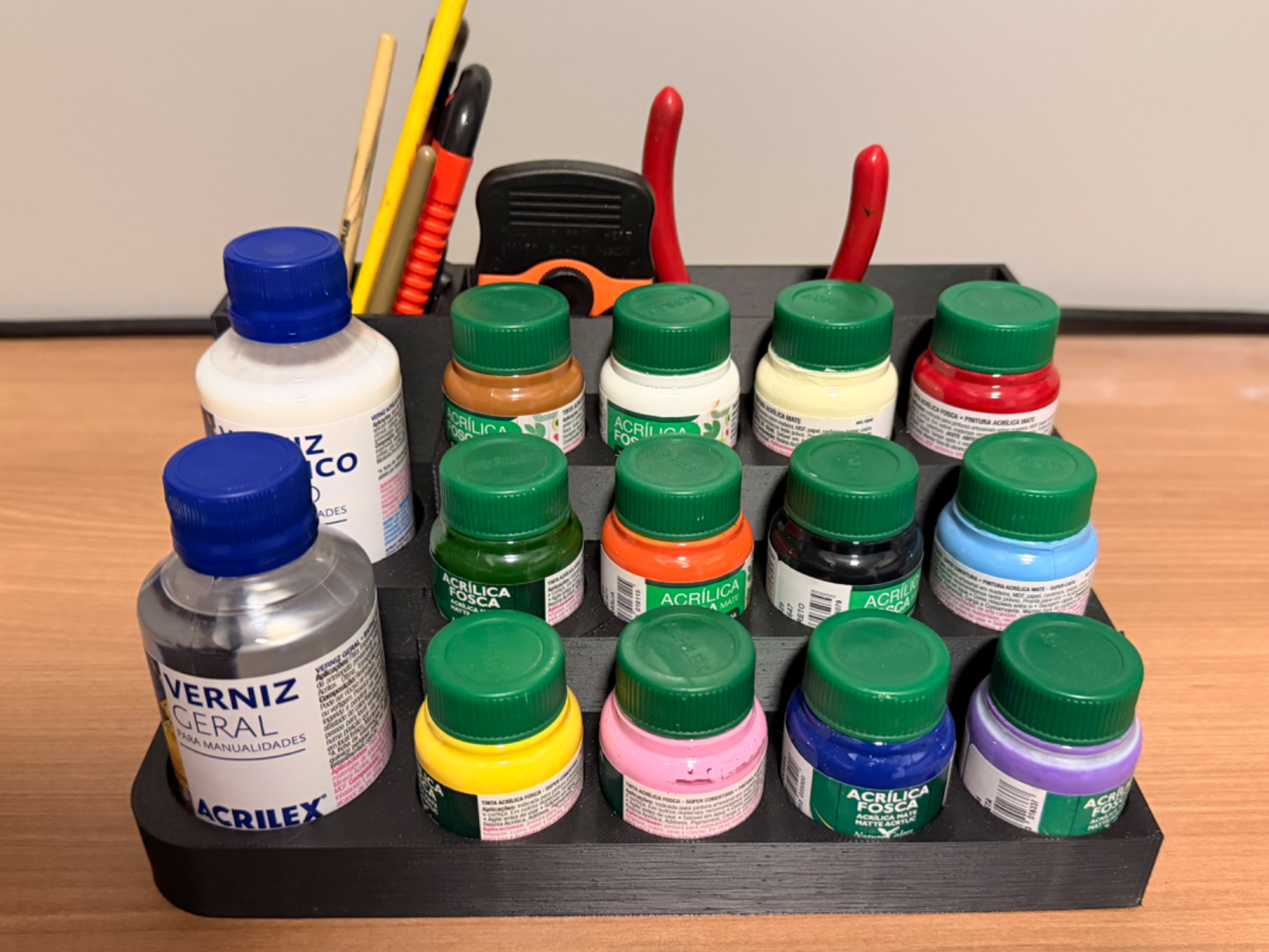 Organizador de tintas acrilex 37mm e 50mm