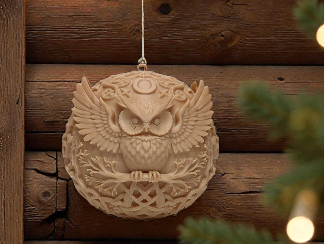 Moon Owl Sphere – Magic Ornament