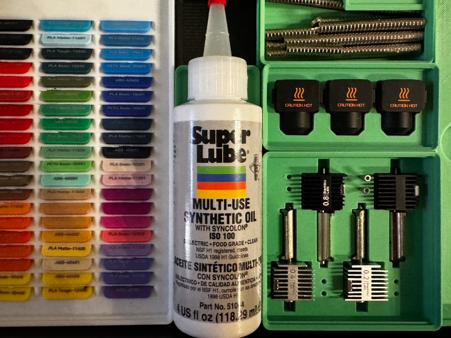 Gridfinity Holder for 4oz Bottle of Super Lube