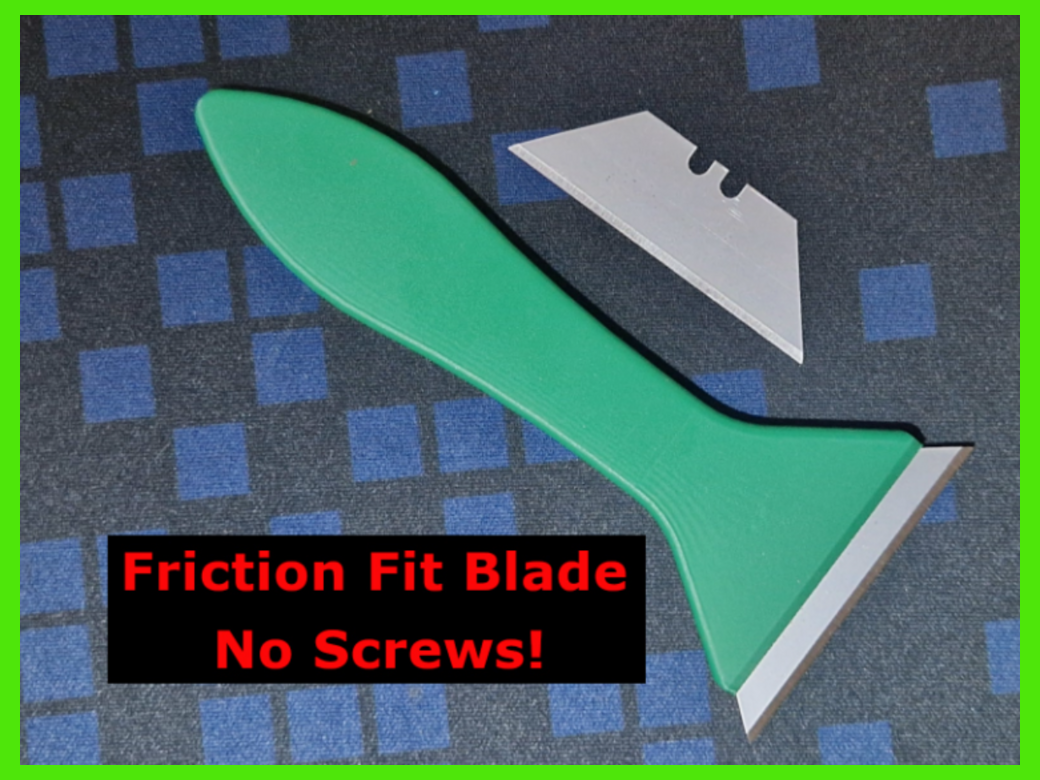 Glass Scraper - friction fit 61mm utility blade