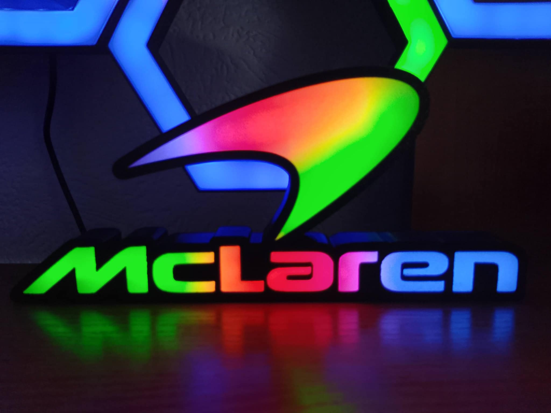 McLaren LED RGB – 3D Printed Decorative Lamp