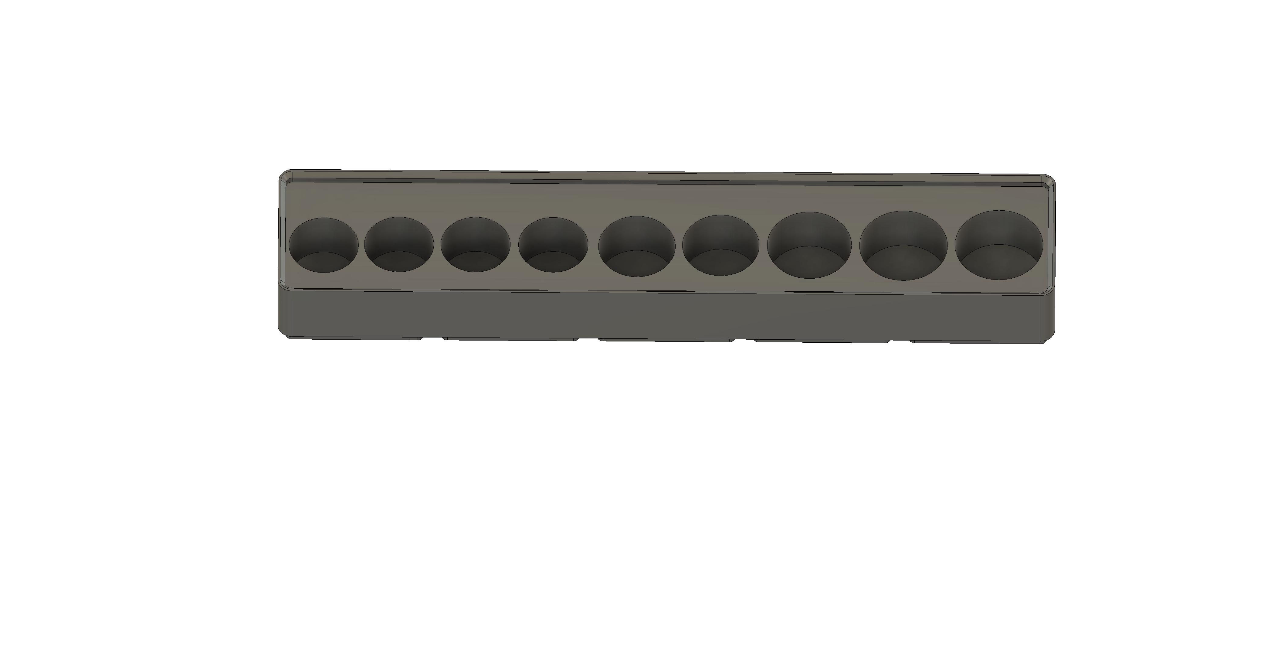 Gridfinity - 1x5x3 - Socket Holder - Wera Deep Metric Sockets v1