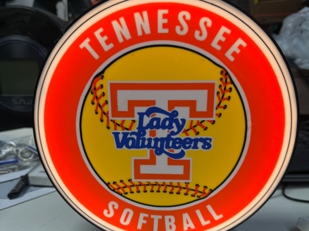 Tennessee Lady Volunteers Softball Light Box