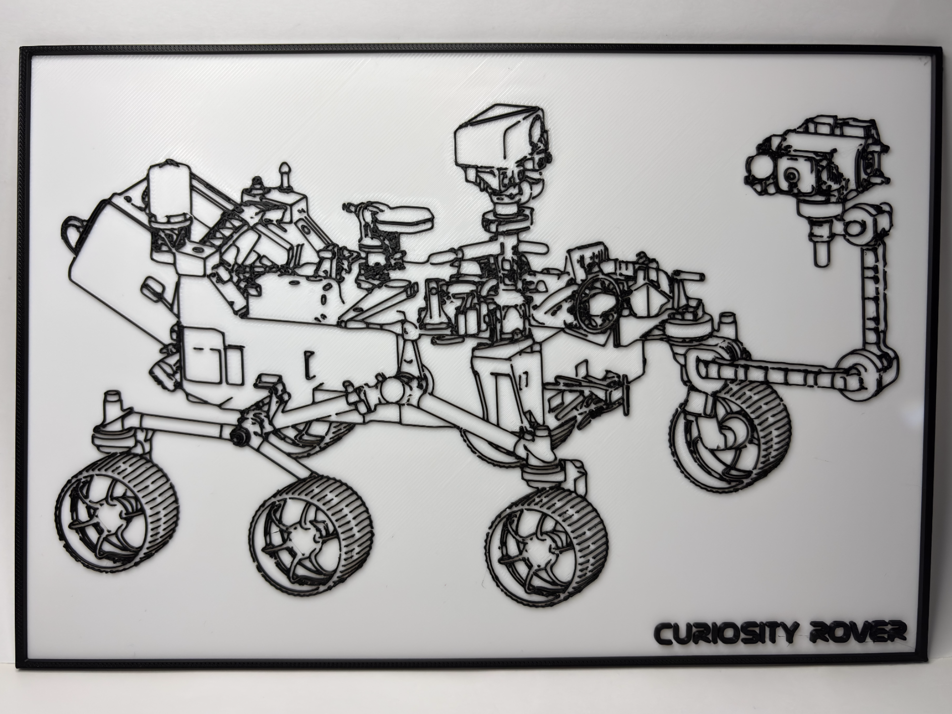 Mars Rover Curiosity - Blueprint - Illustration