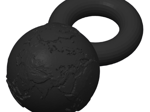Porte clés globe terrestre