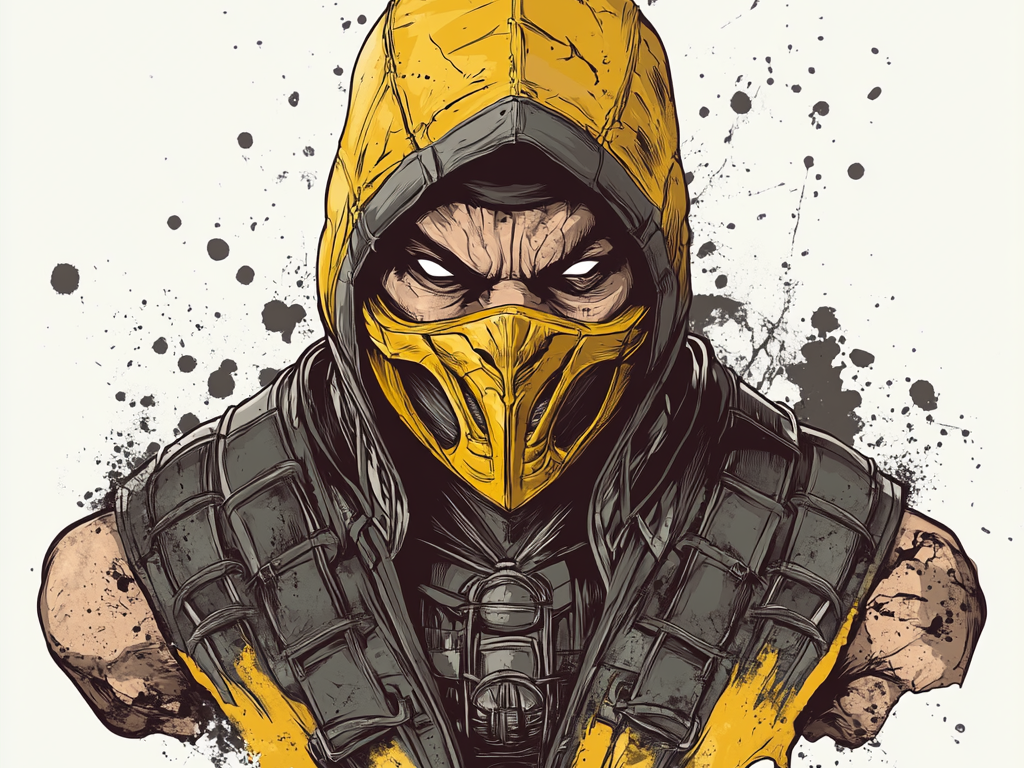 Mortal Kombat Scorpion Poster - Hueforge
