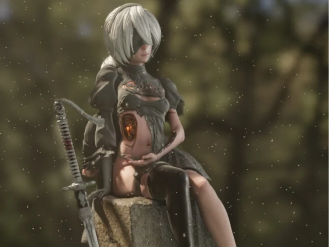 Nier Automata 2B Figure