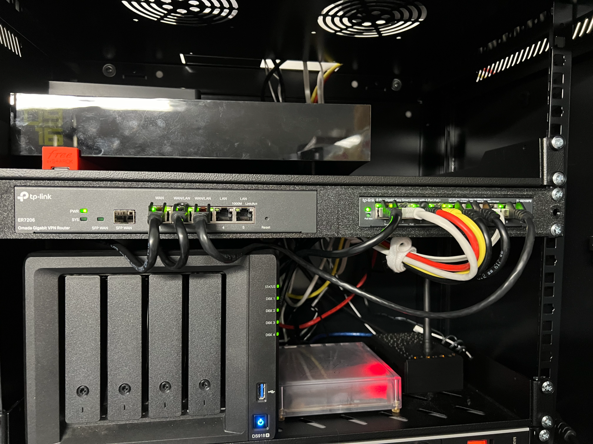 Rack mount for TP-Link TL-ER7206 + TL-SG108(PE)