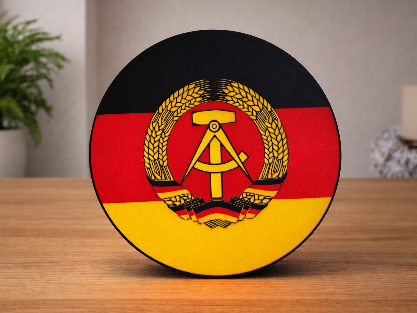 DDR Fahnenlampe