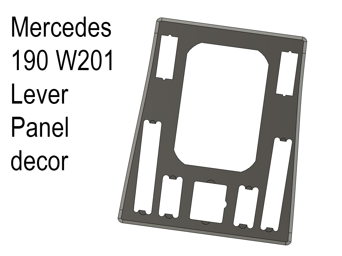 Mercedes 190 W201 Lever Panel decor