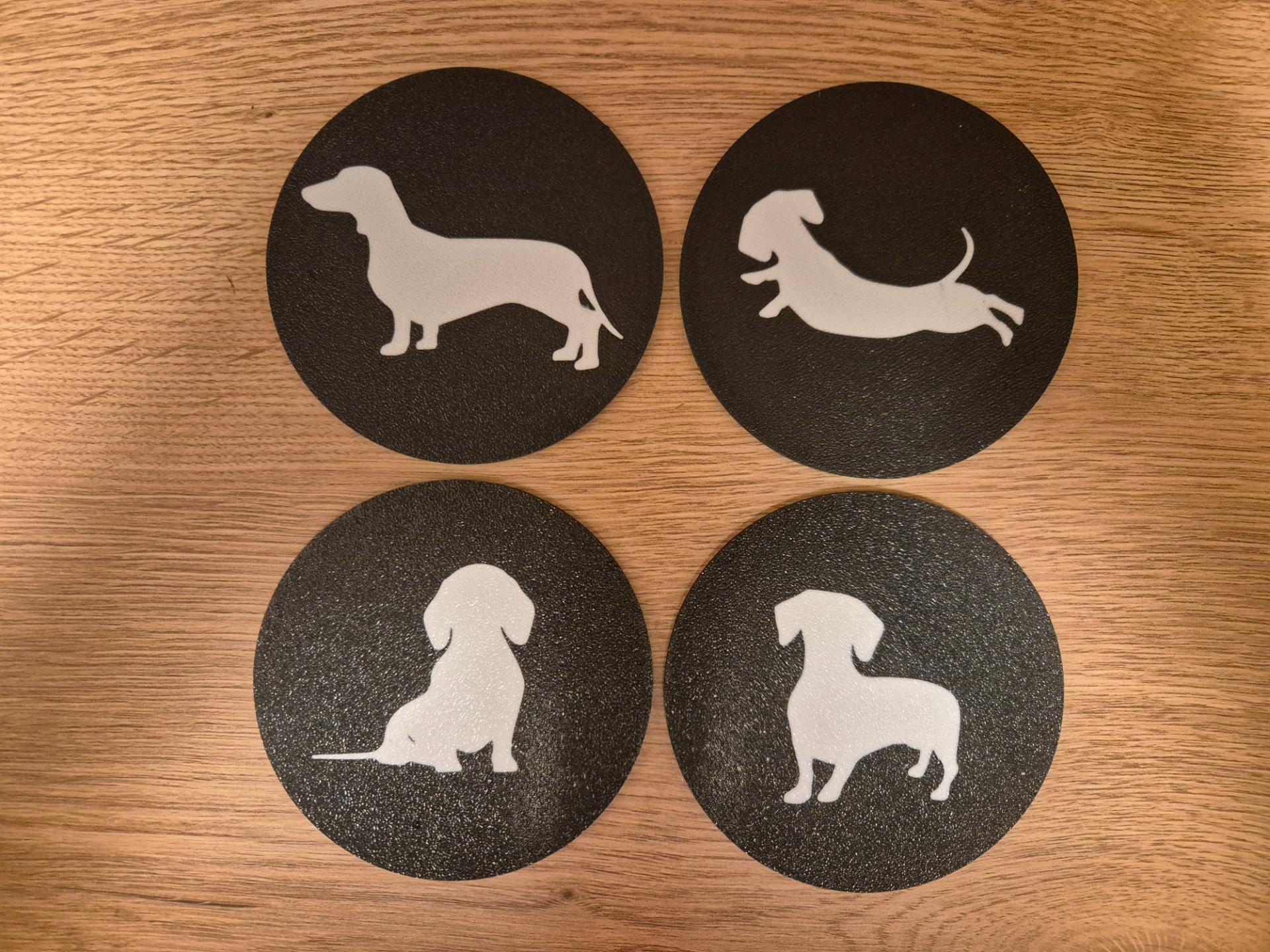 Dachshund coaster set
