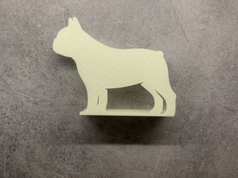 French bulldog table decor