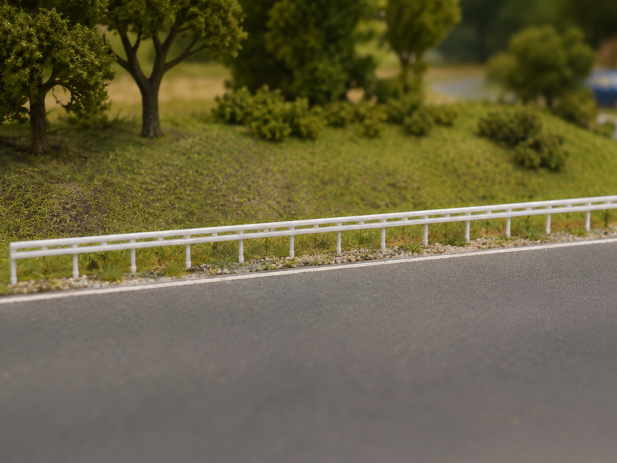 Roadside Guardrail rescaled and modified TT 1:120