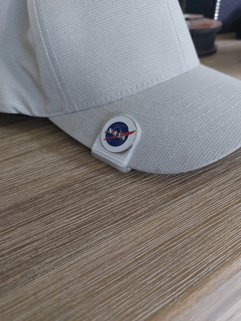 Golf marker clip for caps & hats