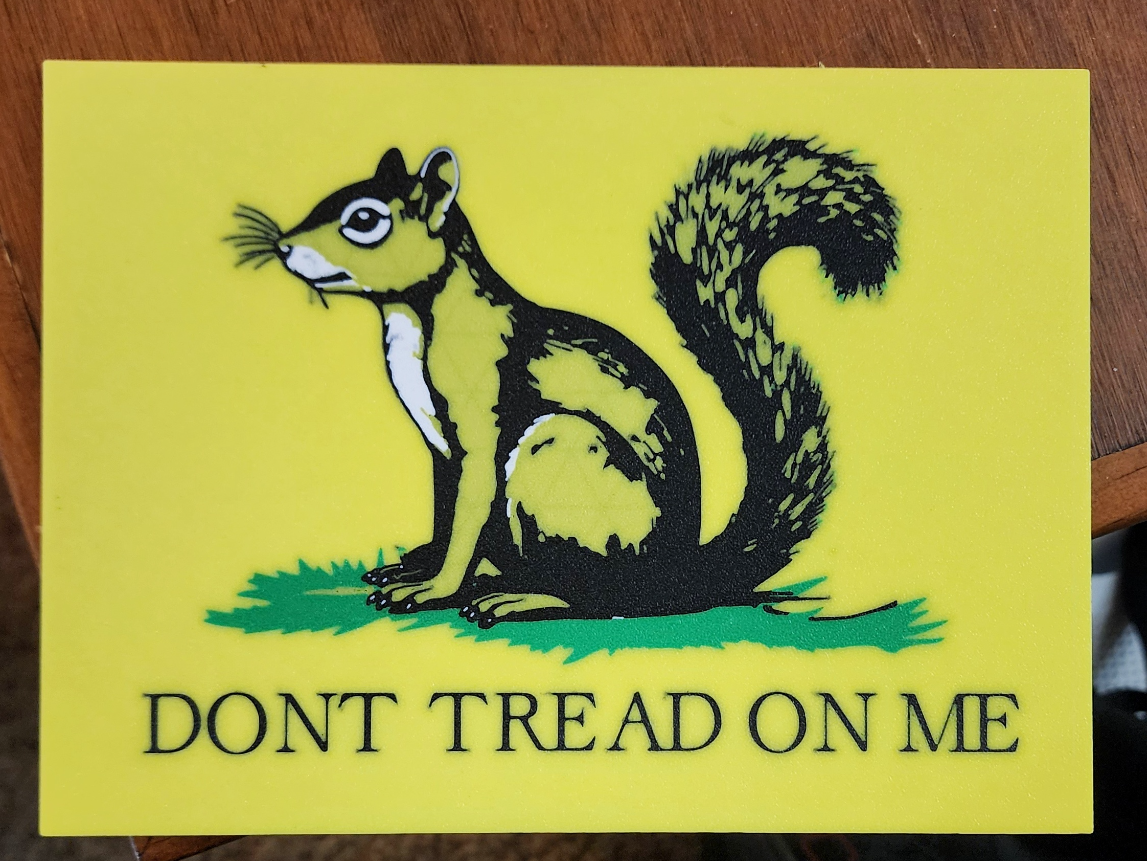 Peanut The Squirrel Don't Tread On Me
