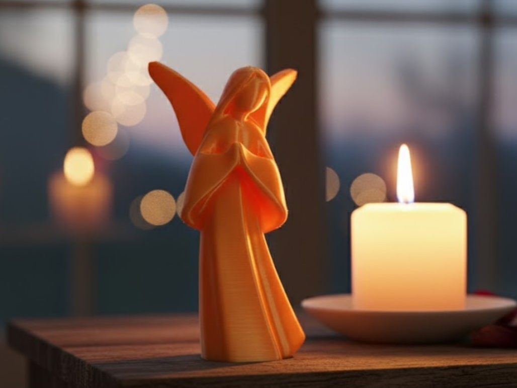 Praying Angel with wings - Italian Style