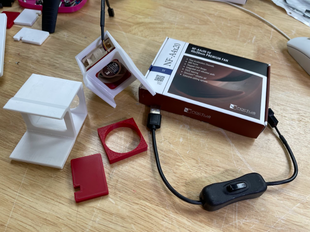 A1 Motherboard Cooling Fan Bracket 40mm Noctua fan