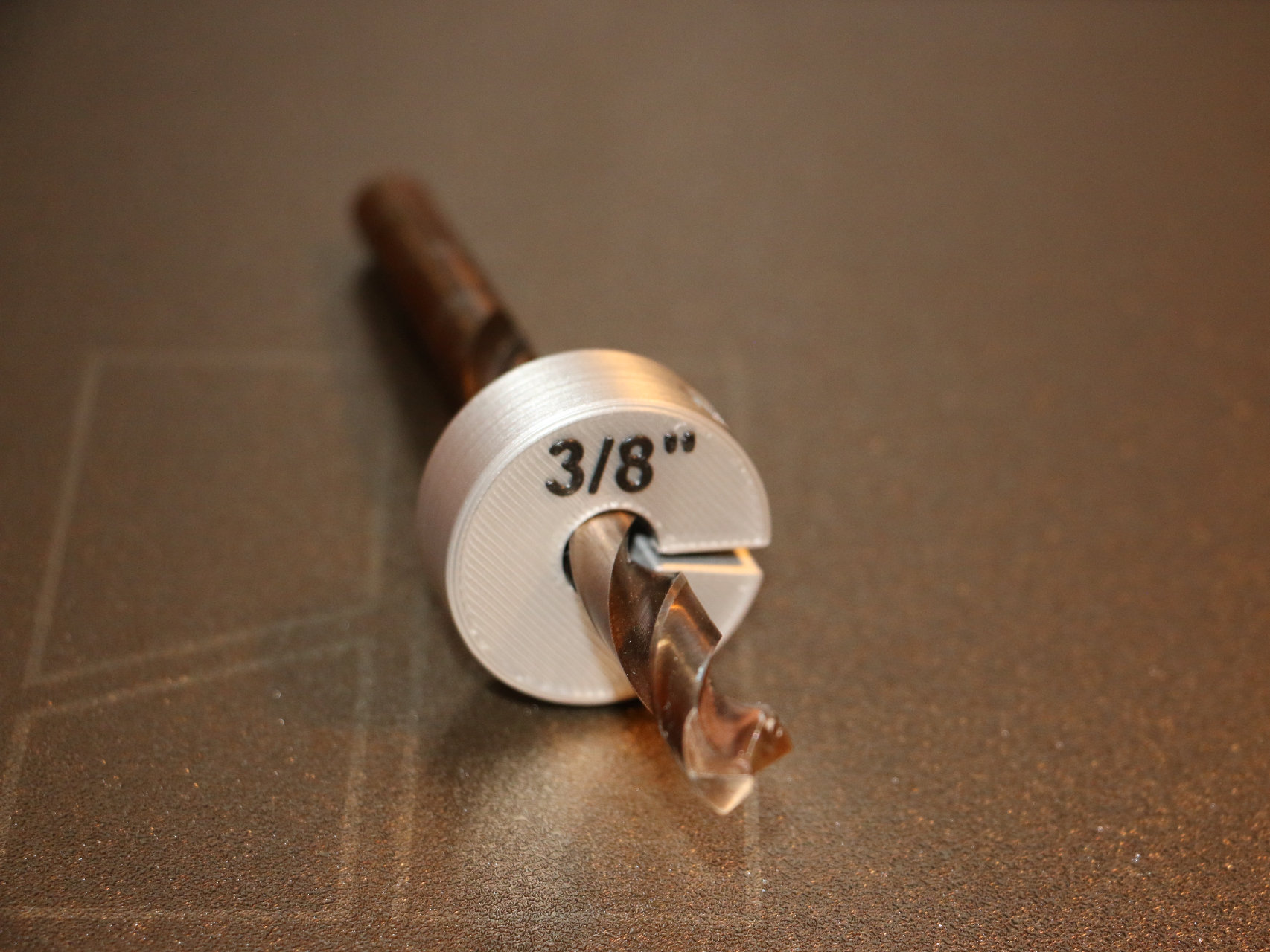 3/8" Drill bit depth stop Imperial Solid Plastic