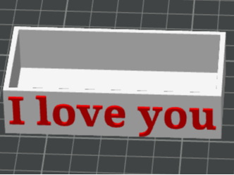 Petite boite de rangement "Je t'aime"
