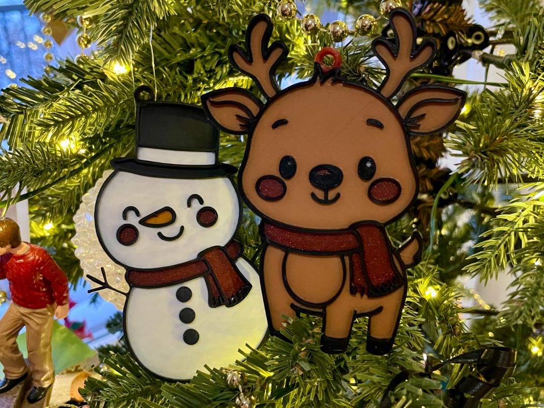 North Pole Pals Ordainments, ReinDeer/Snowman
