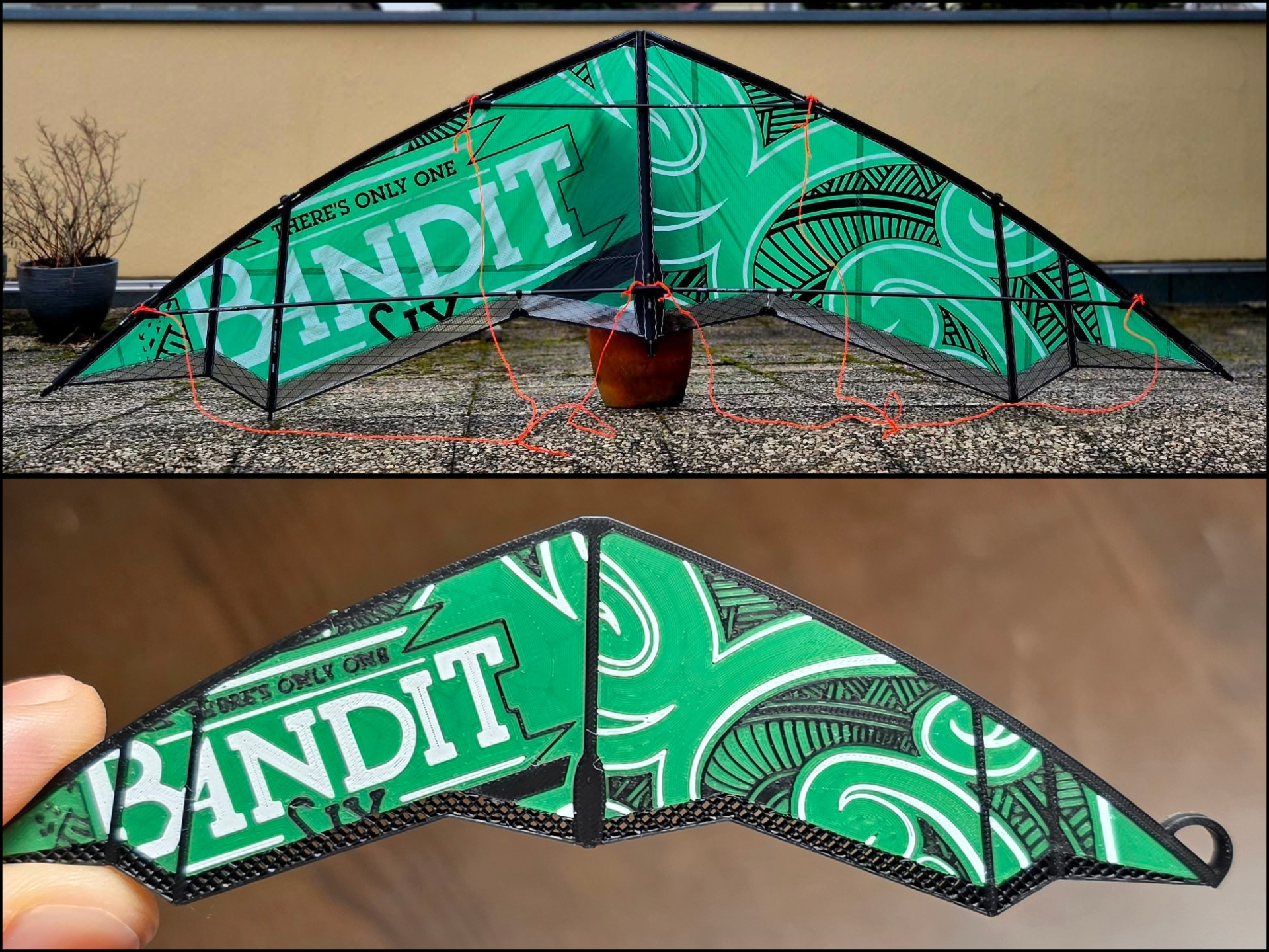 Nasenbär Drachen Dat Schantalle Upcycled